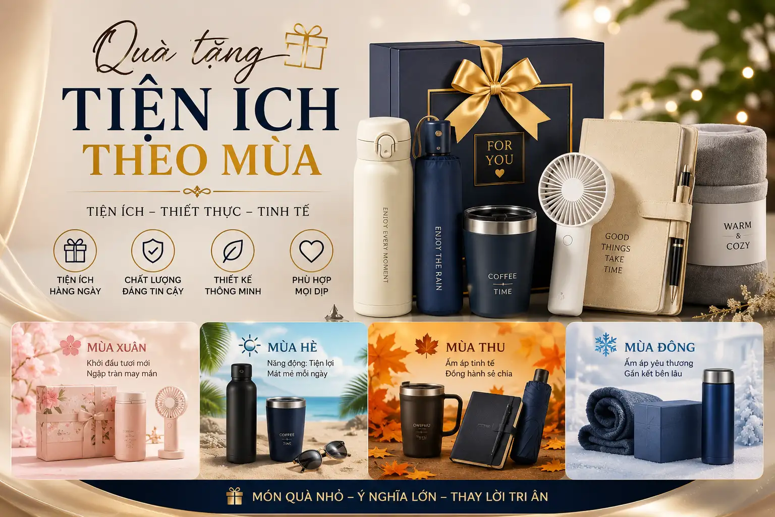 Quà tặng tiện ích theo mùa
