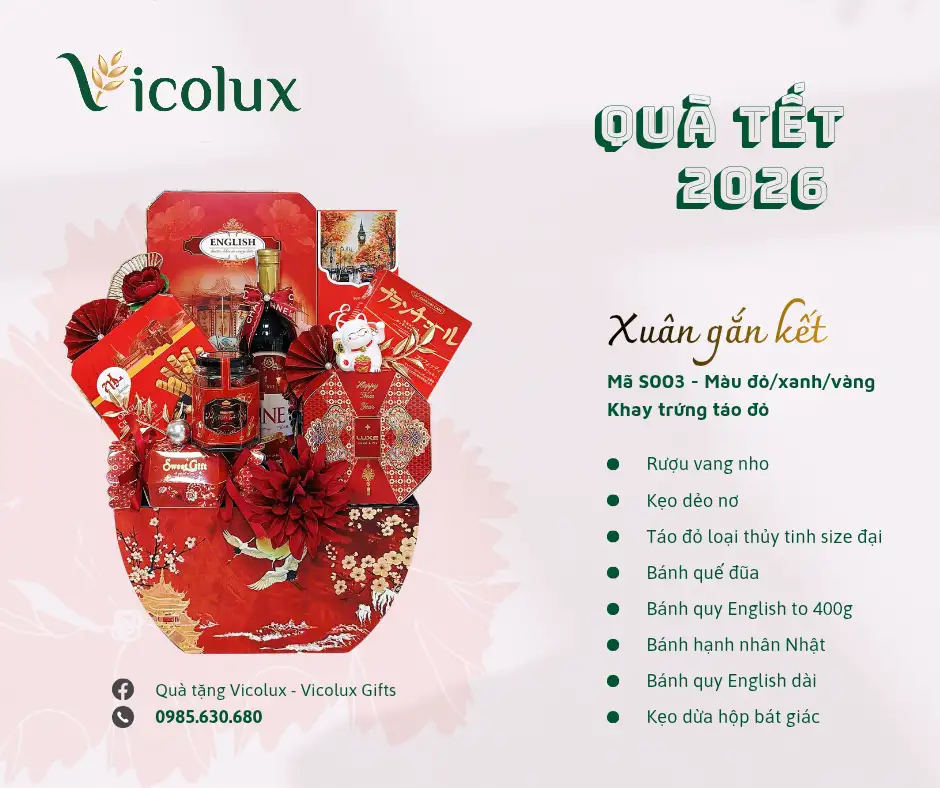 Khay, giỏ quà Tết đẹp