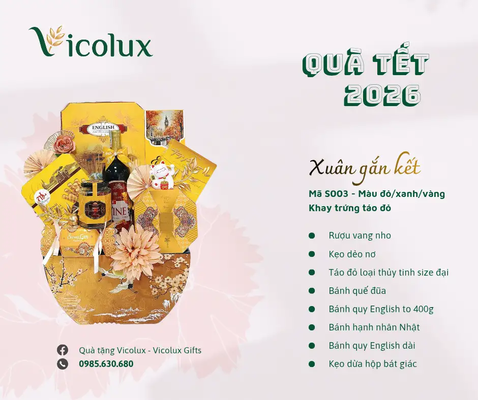 Alternative view of Khay, giỏ quà Tết đẹp