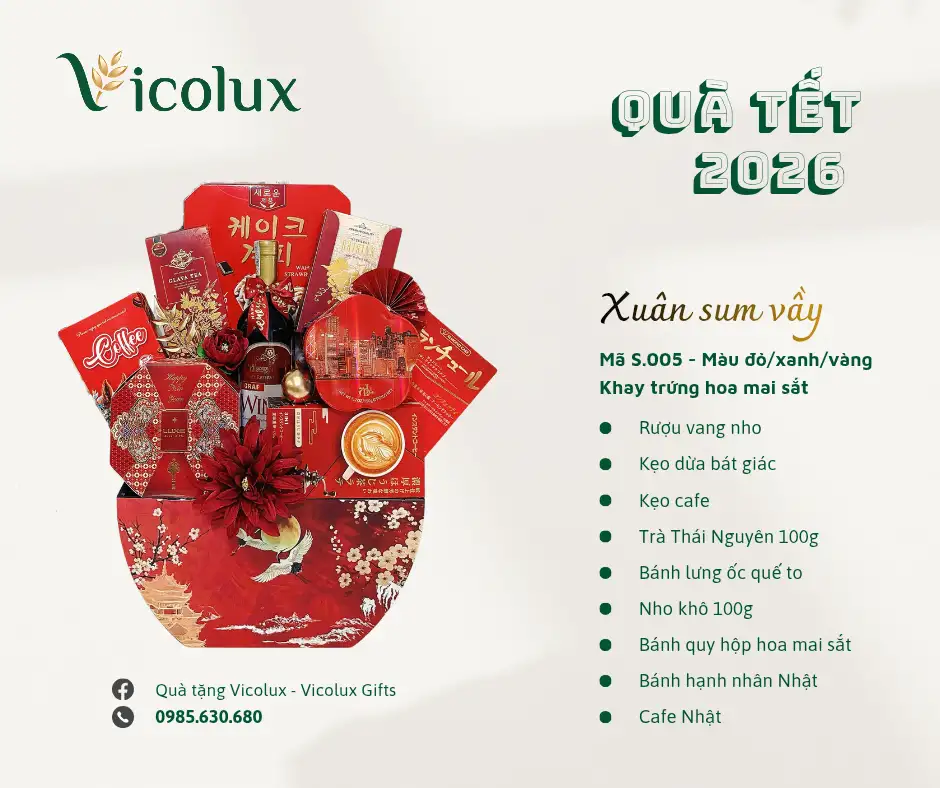 Khay, giỏ quà Tết cao cấp