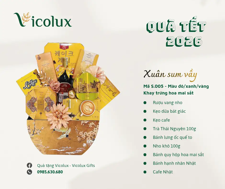 Alternative view of Khay, giỏ quà Tết cao cấp