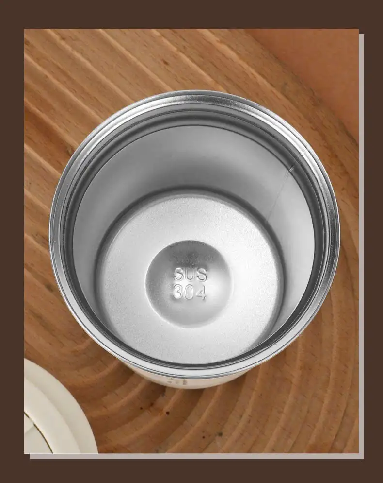 Alternative view of Cốc giữ nhiệt in logo 500ml màu đen họa tiết trơn